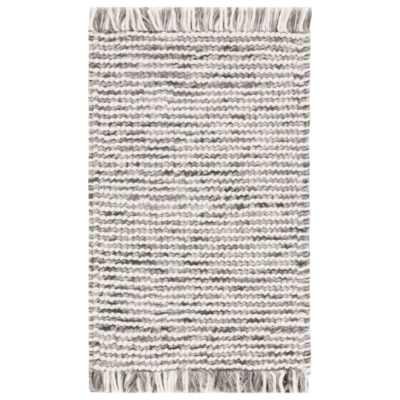 Kava Flatweave Gray/White Rug | Wayfair North America