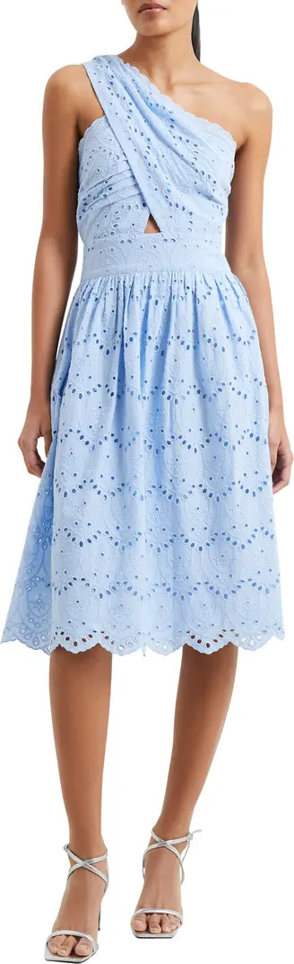 Appelonga Anglaise One-Shoulder Midi Dress | Nordstrom