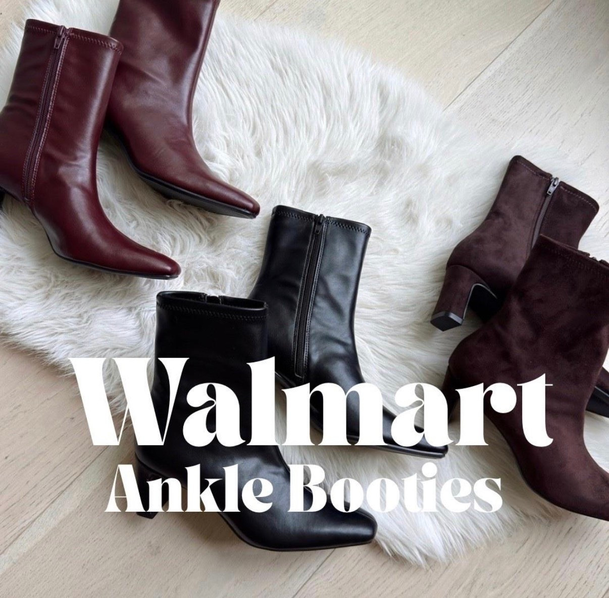✨SCROLL TO SHOP✨

These ankle booties are looking designer on a Walmart budget!