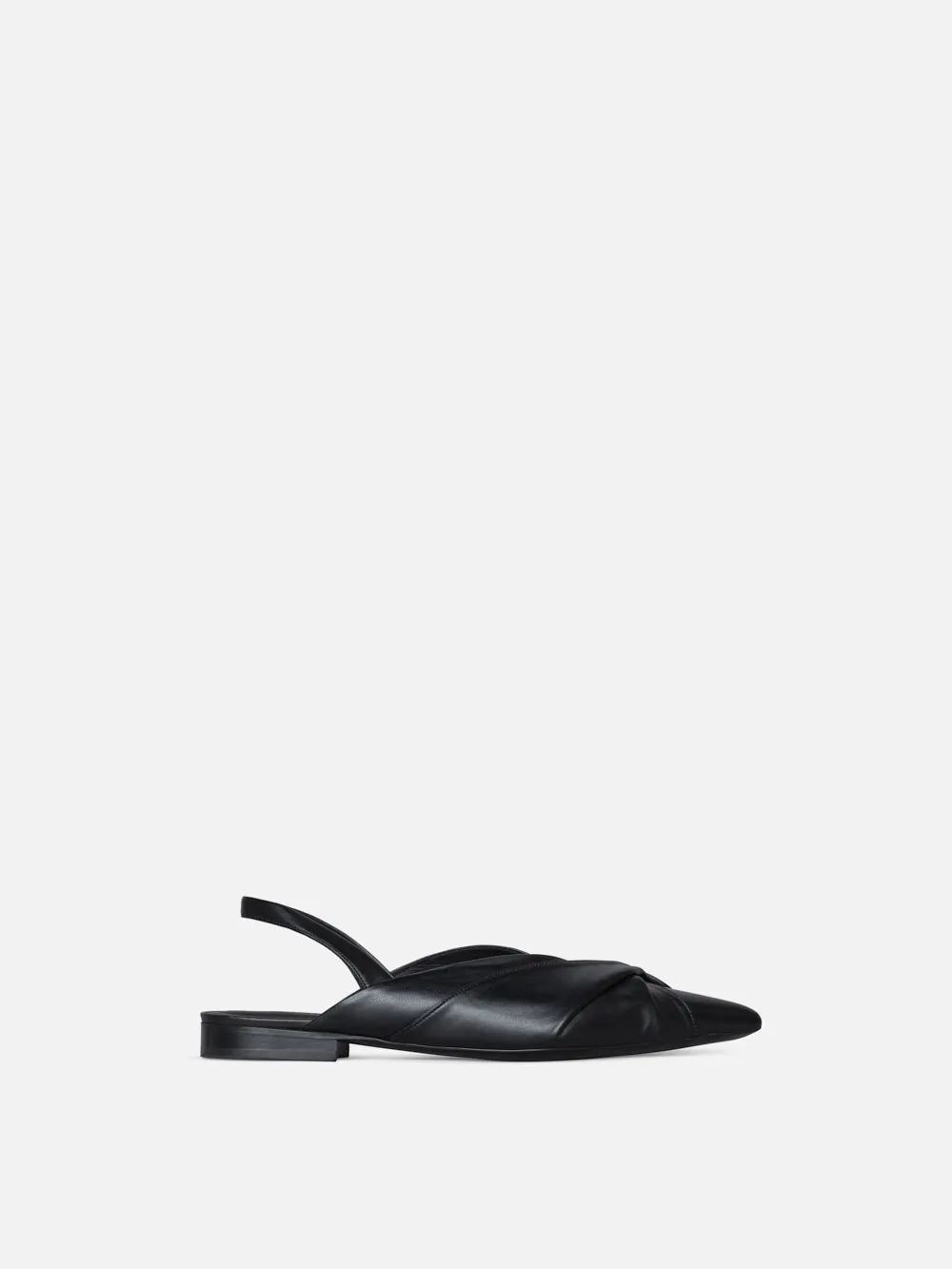 Camille Slingback Flat  in  Black | Frame Denim