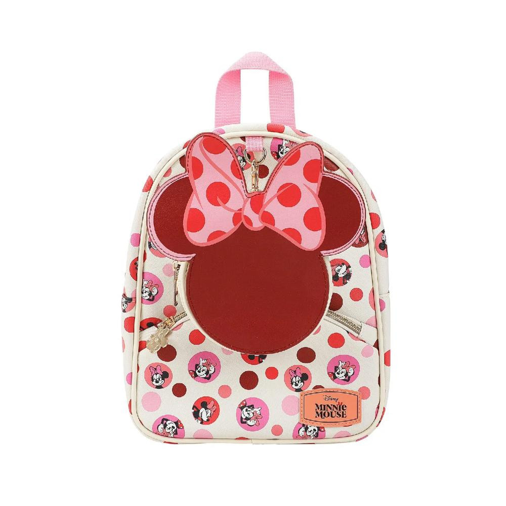 Disney Minnie Mouse Ears & Bow White 10.5"" Mini PU Backpack for girls | Oriental Trading Company