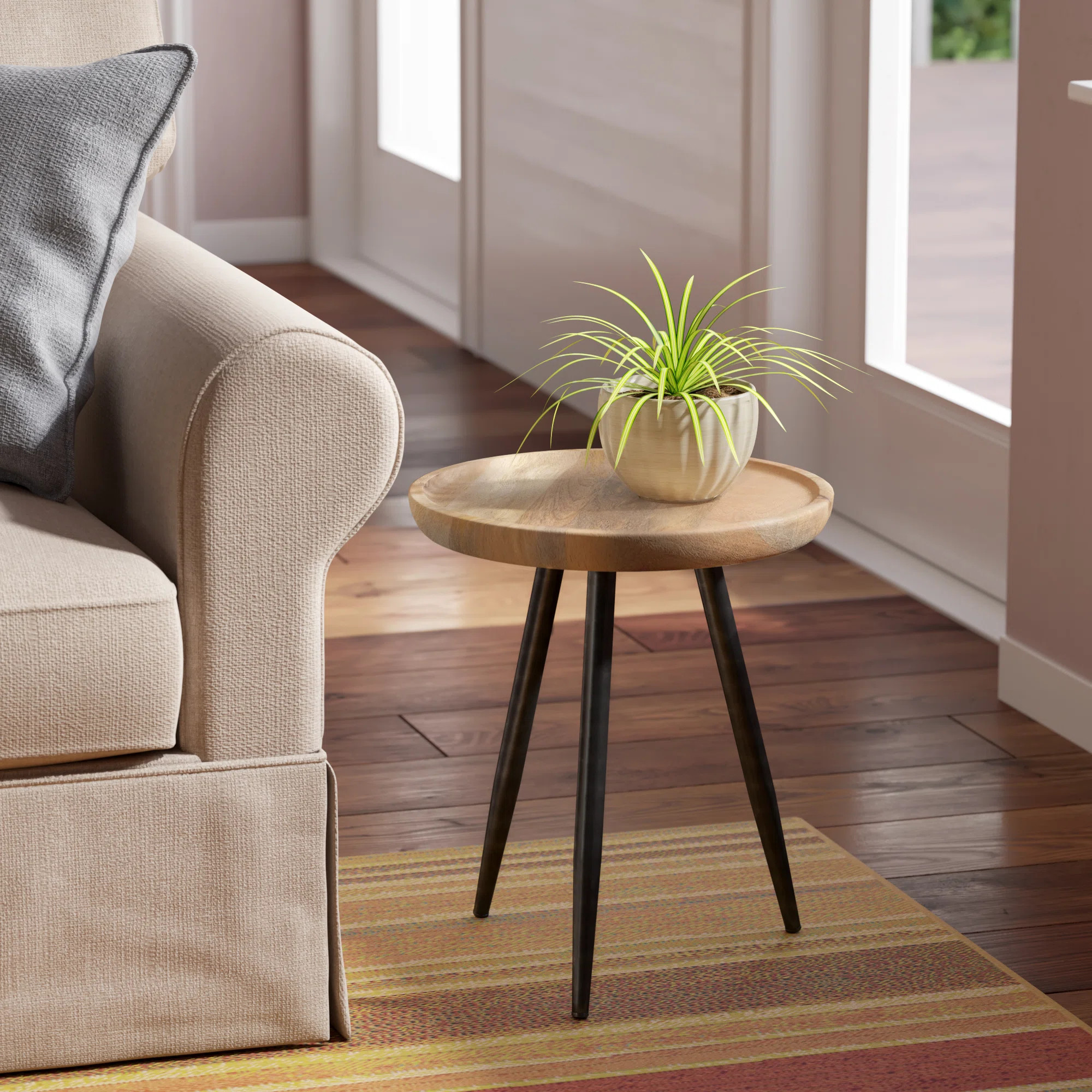 Derik Solid Wood Side Table | Wayfair UK