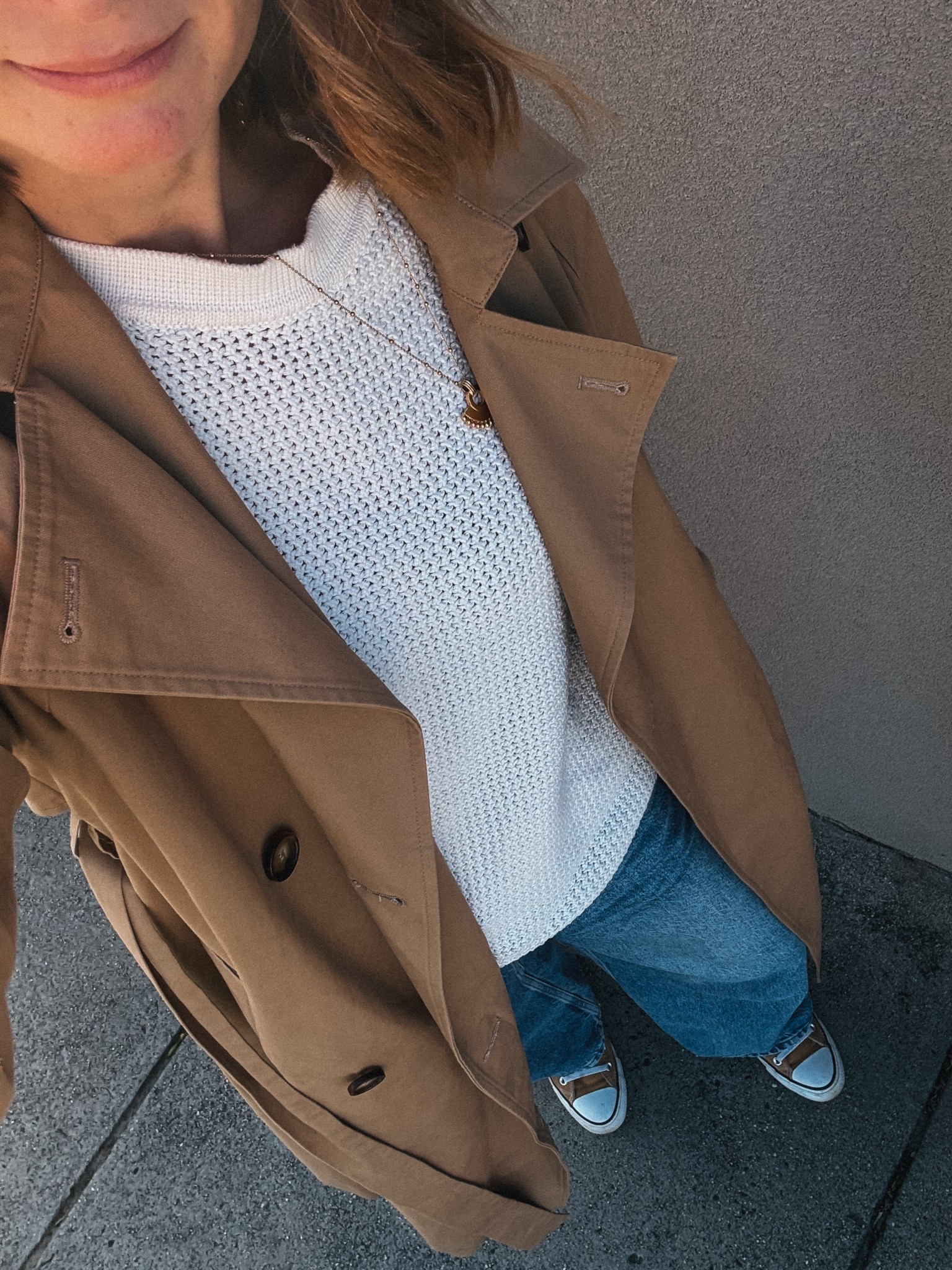 Knitted Vest - Assembly Label last season. Wearing size 8
Arket jeans wearing size 8
Assembly label Casey trench - wearing an XS/S
Converse - tts 

#LTKnewzealand #LTKaustralia #LTKautumn