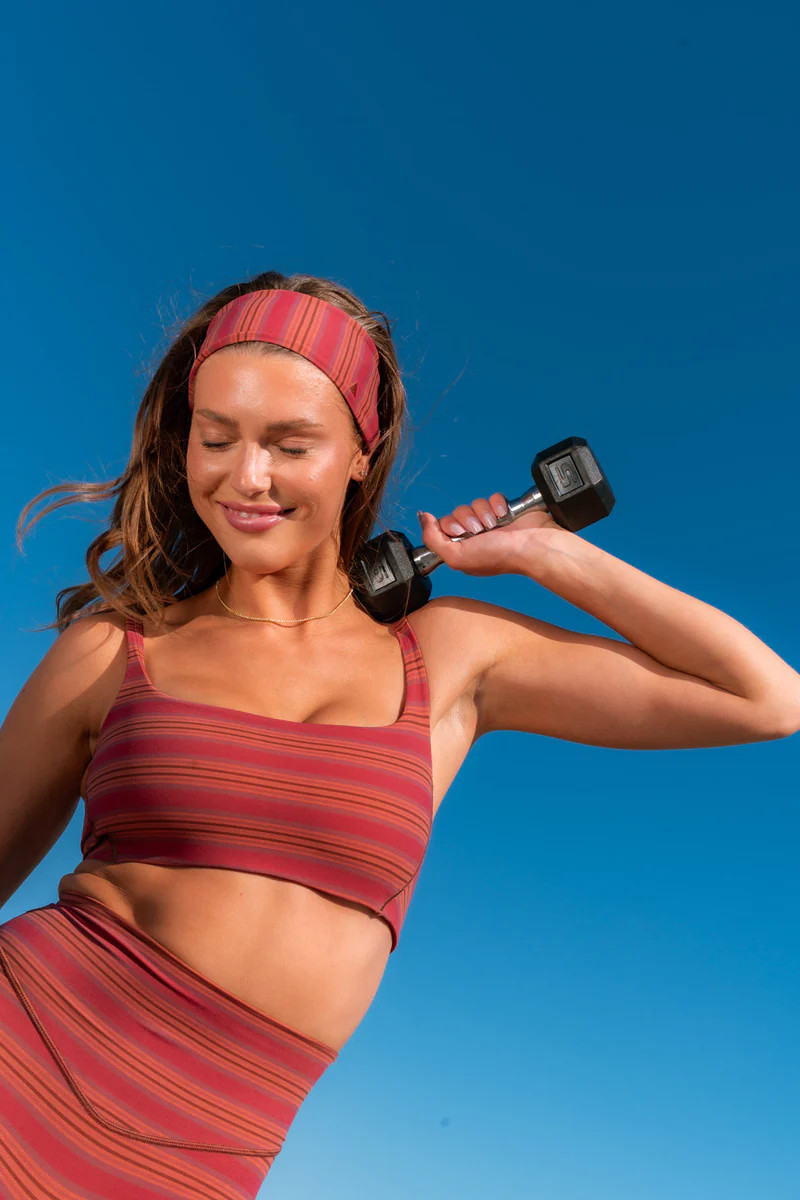 Cloud II™ Classic Bra - Cinnamon Stripe | Vitality