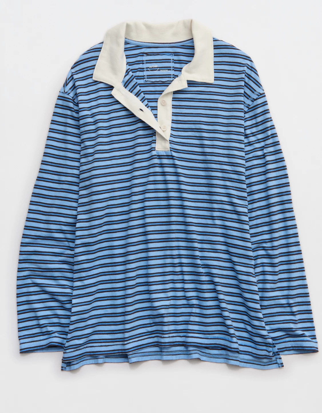 Aerie Cozy Polo Boyfriend T-Shirt | Aerie