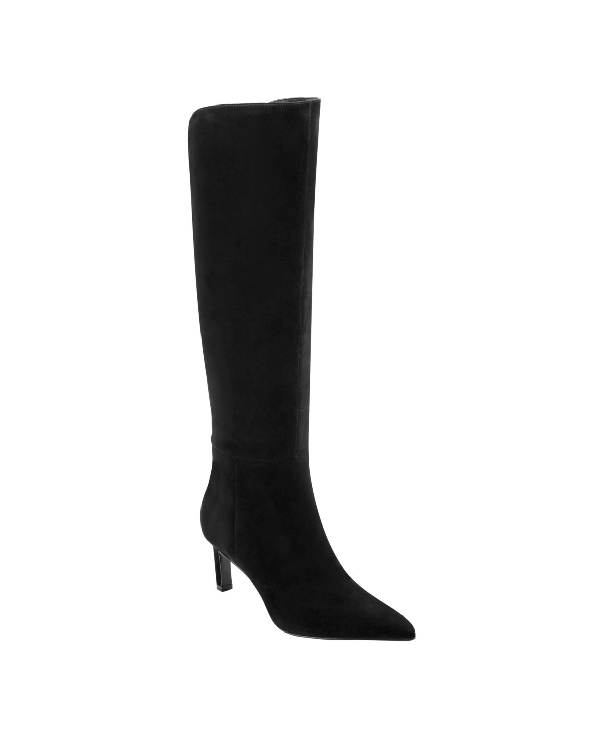 Marc Fisher Ltd Women's Esmee Tall Pointy Toe Dress Boots - Black Suede | Macy's