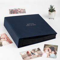 Photo Album With Sleeves For 4x6 Photos, Large Navy Blue Velvet Slip in Up To 1000 Photos | Etsy (US)