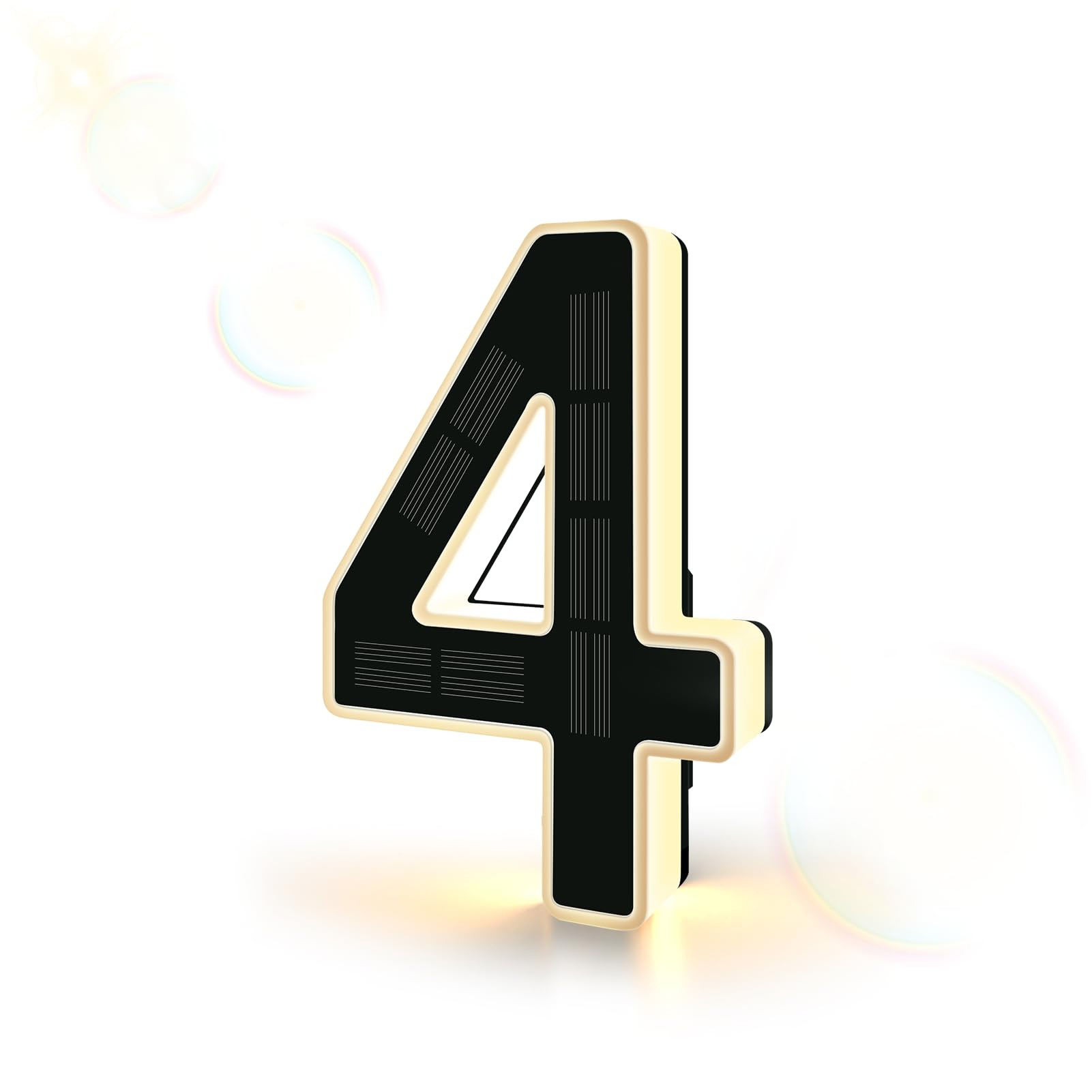 ISUNMEA 6.7 Inch Solar Lighted House Numbers for Outside, Light Up Waterproof LED Address Signs f... | Amazon (US)