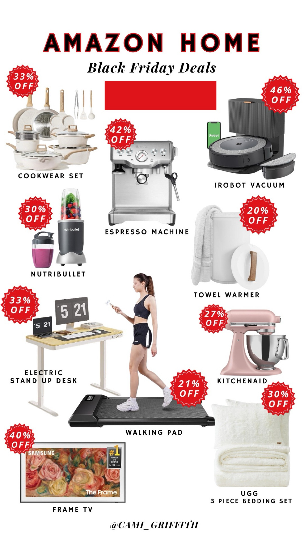 Black Friday and cyber Monday deals from Amazon! 

Amazon home and kitchen finds  
Decor 
Appliances 
Fitness and work from home 

#LTKCyberWeek #LTKSaleAlert #LTKGiftGuide