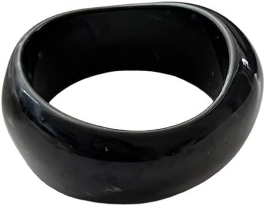 Chunky Acrylic Bangle for Women Colorful Irregular Geometric Resin Cuff Bracelet Wide Tortoiseshe... | Amazon (US)
