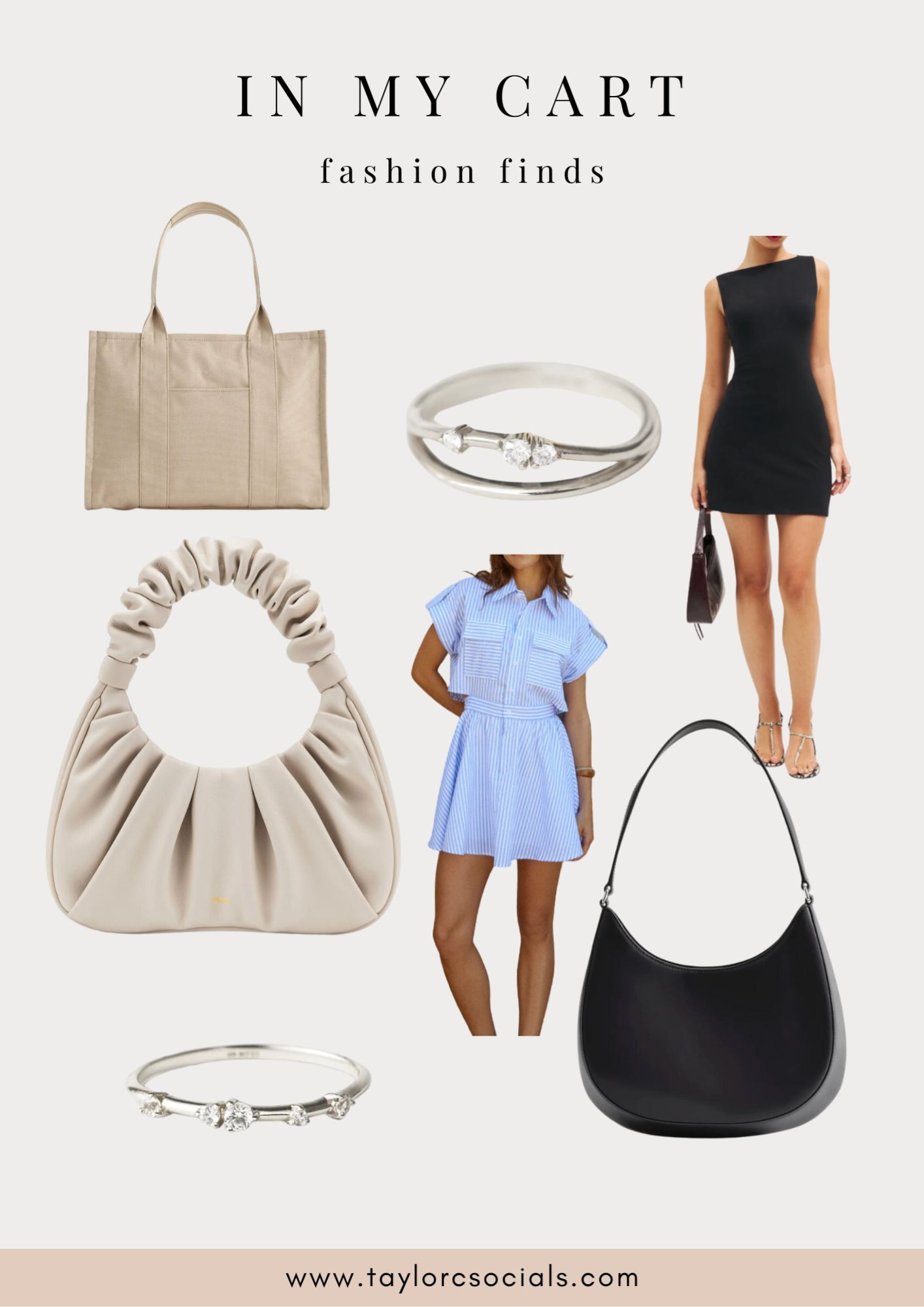 In my cart | fashion finds 🫶 #purse #dress #totebag #tote #jewelry 

#LTKFindsUnder100 #LTKGiftGuide #LTKItBag