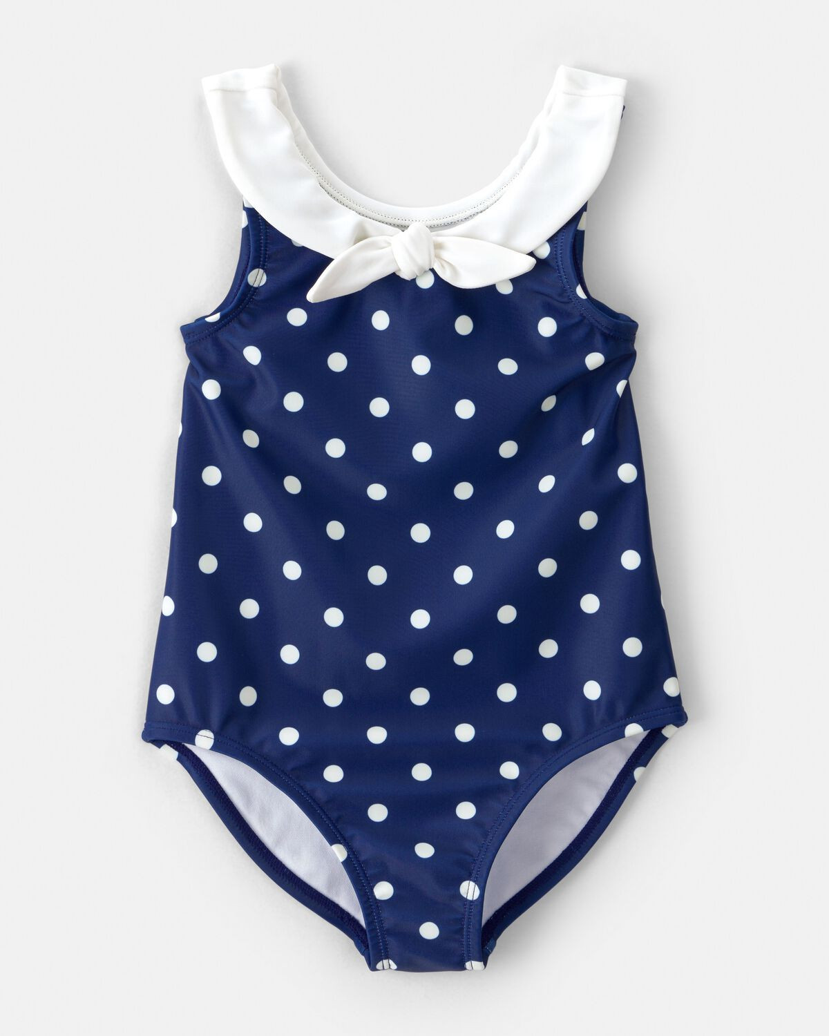 Toddler Girl Polka Dot 1-Piece Swimsuit - Navy | Carter's Inc
