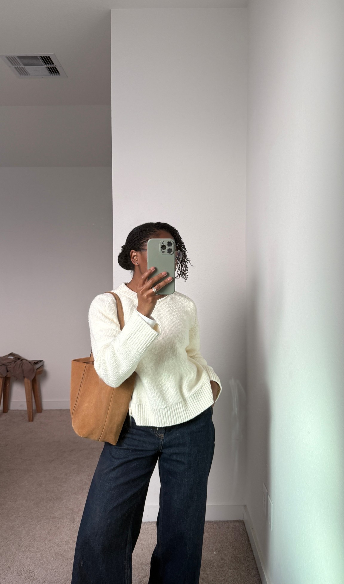 2025.11.18 - cream jumpers are a staple for a/w 

fall sweater, cable knit, dark wash jeans, suede bag 

#LTKPetite #LTKSeasonal
