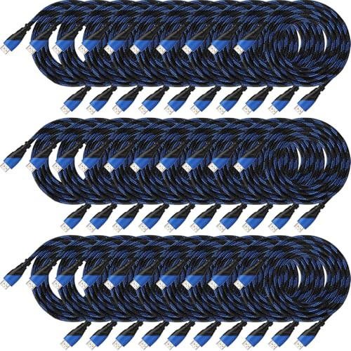 Kanayu 30 Pack 10 Ft 4K Cable Compatible with HDMI Port Electronic Cable for High Speed Transmitt... | Amazon (US)