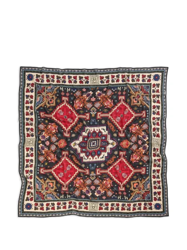 Winter geometric blanket wool scarf | Farfetch Global