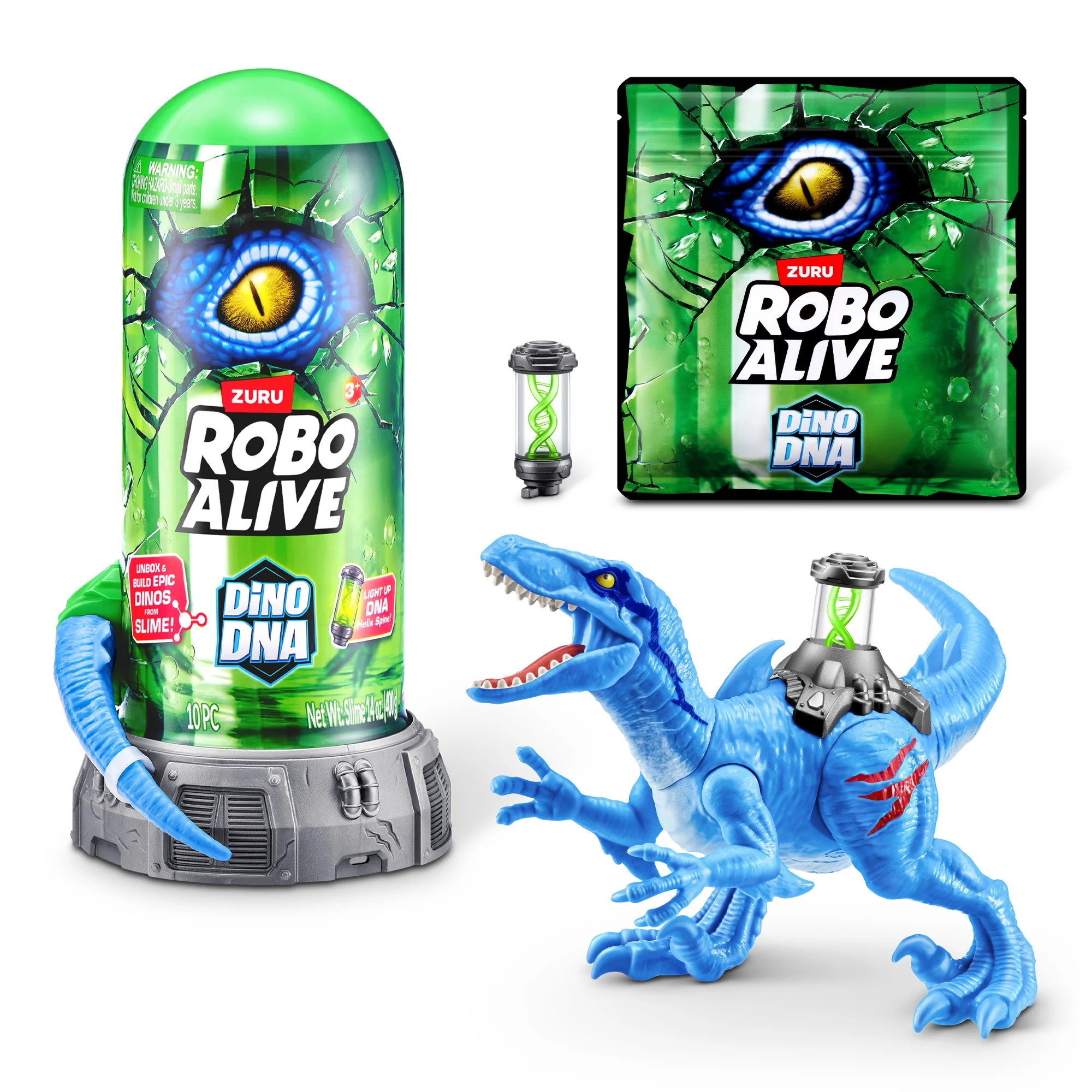 Robo Alive Dino DNA Dinosaur Robot Toy for Child , Light-Up DNA Helix Spine by ZURU - Walmart.com | Walmart (US)
