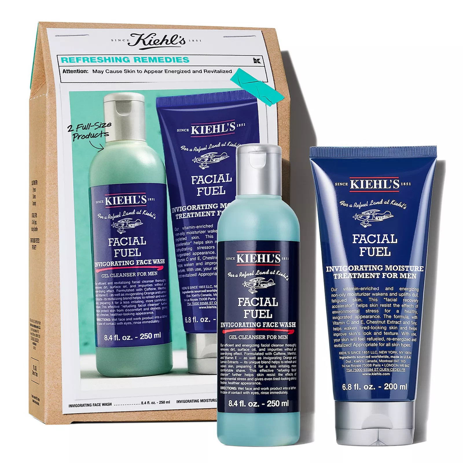 Kiehl's Since 1851 Men's Refreshing Remedies Skincare Set, None | Kohl's
