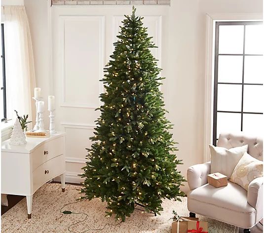 Mr. Christmas 9' Green LED 55-Function Tree with Alexa Integration - QVC.com | QVC
