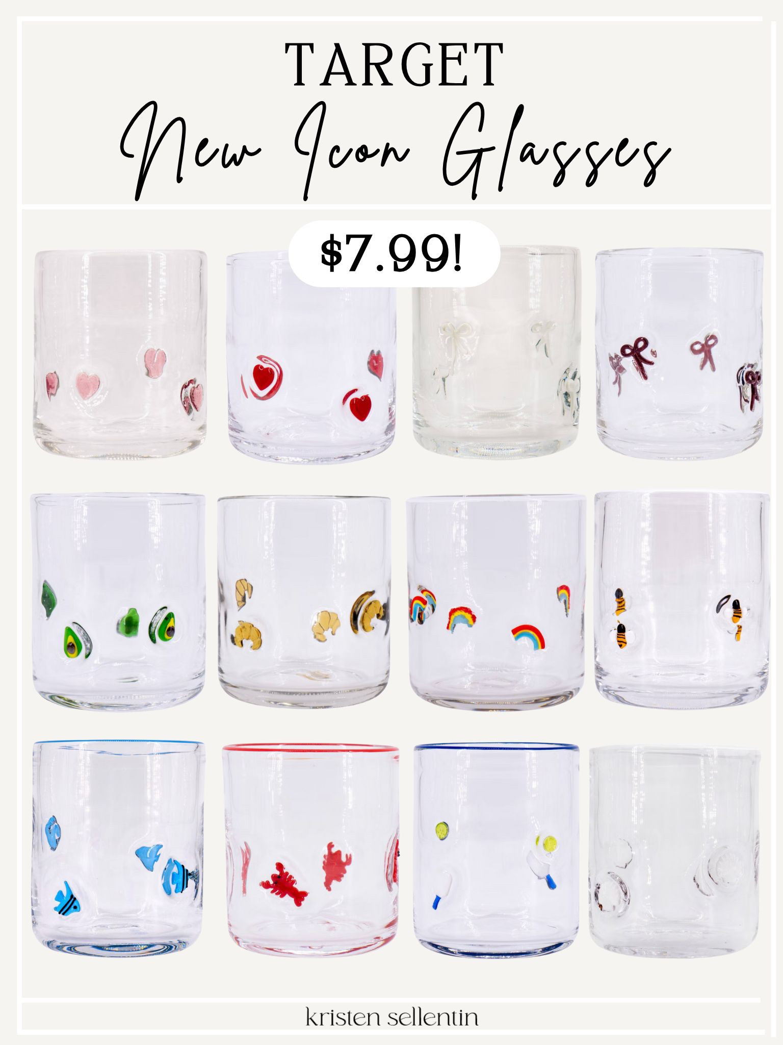 New! $7.99 Icon Glasses @ Target! 

 

#LTKSeasonal #LTKHome #LTKFindsUnder50