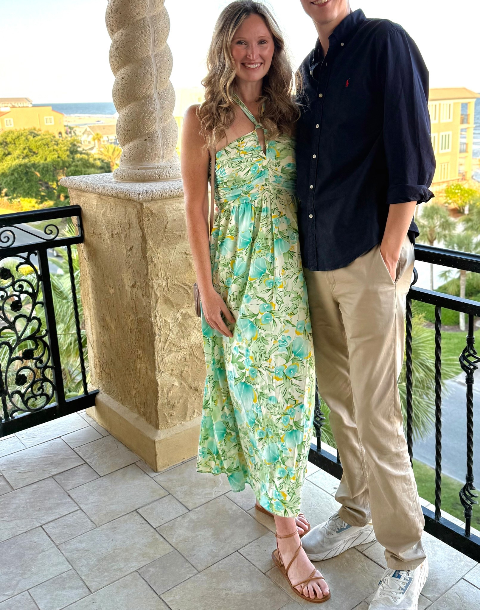 Summer beach vacation maxi dress with comfortable tan strappy sandals. Tall girl friendly maxi dress. Affordable resort style dress on a budget

#LTKSummerEdit #LTKTravel #LTKFindsUnder50