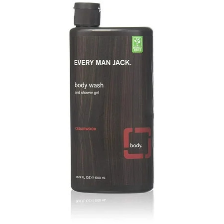 Every Man Jack Body Wash & Shower Gel Cedarwood 16.90 oz (Pack of 4) | Walmart (US)