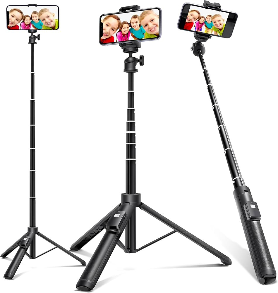 Selfie Stick, Extendable Selfie Stick Tripod,Phone Tripod with Wireless Remote Shutter,Group Self... | Amazon (US)