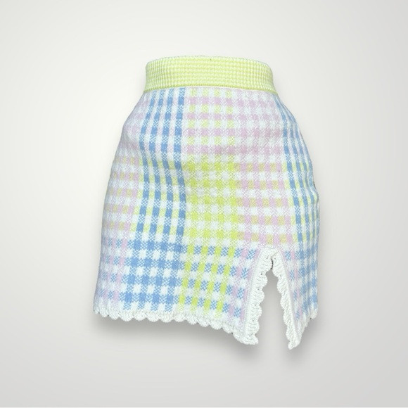LoveShackFancy Neon Plaid Mini Skirt 🌸 | Poshmark