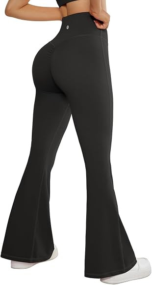 SUUKSESS Women Flare Leggings Scrunch Butt Lifting Bootcut High Waist Yoga Pants | Amazon (US)