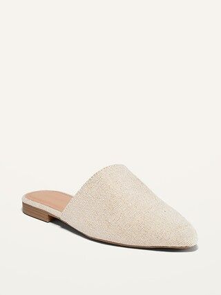 Metallic-Textile Mule Flats for Women | Old Navy (CA)