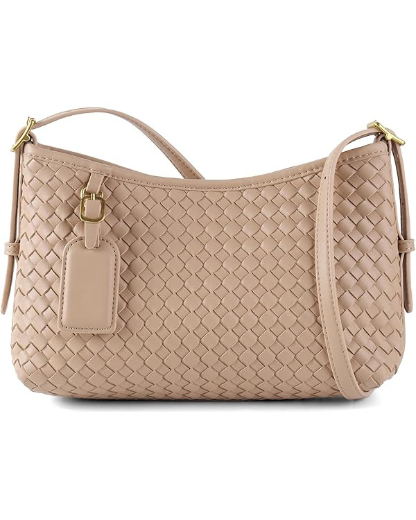 ZEDIUH Woven Crossbody Bag with Small Purse, Vegan Leather Shoulder Handbag for Women, Trendy Und... | Amazon (US)