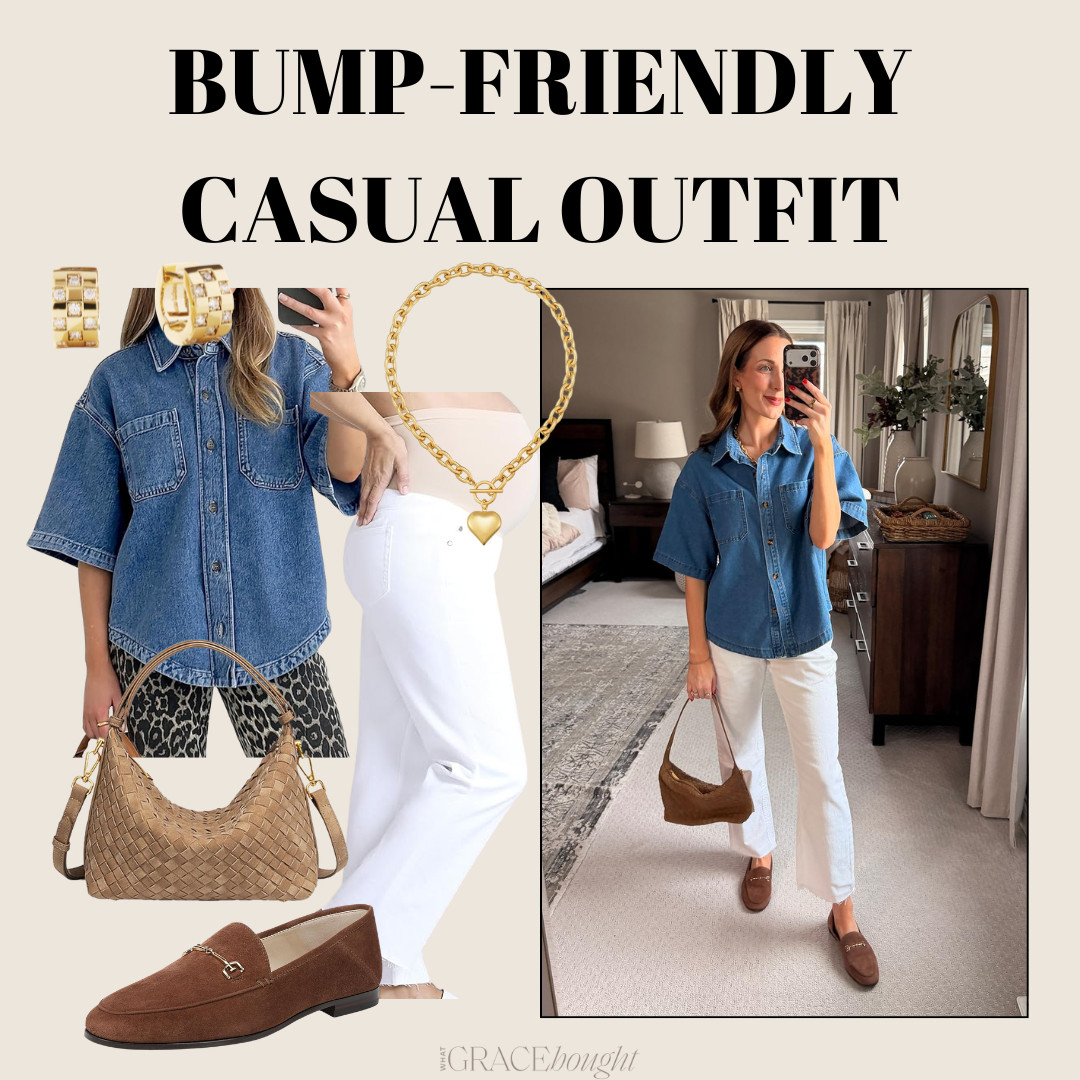 bump-friendly spring outfit! 

 #LTKootd #LTKBump