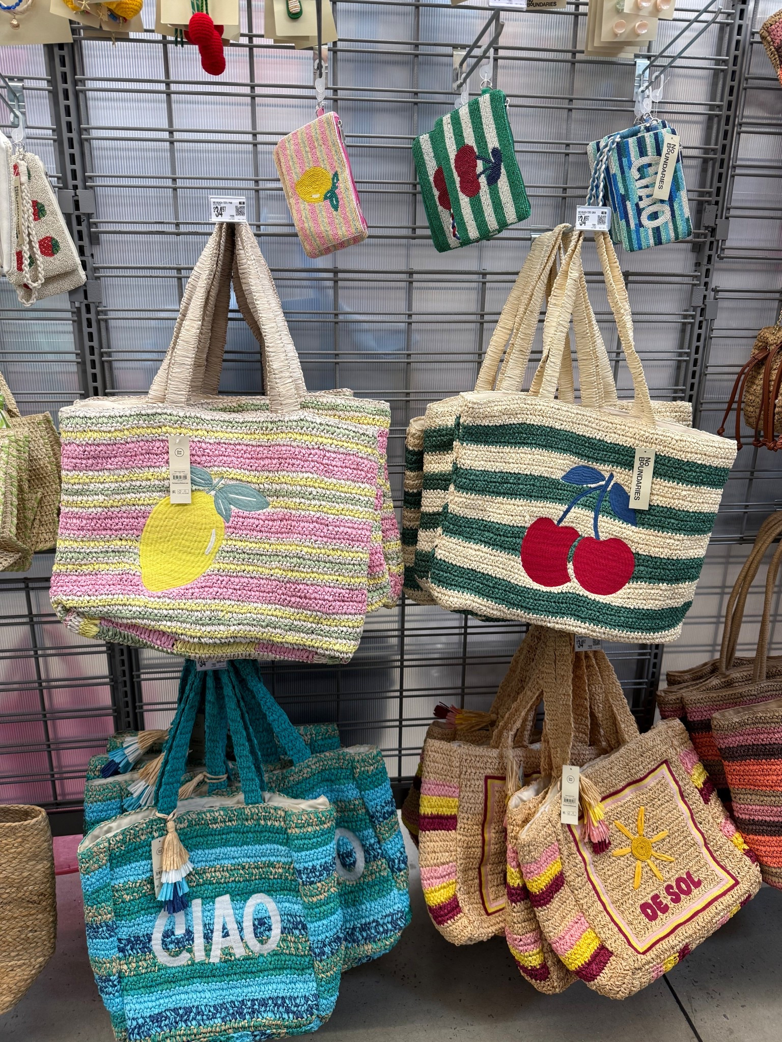 Walmart with the CUTEST Spring/Summer totes 🤩🍒🍋💖 #Walmart 