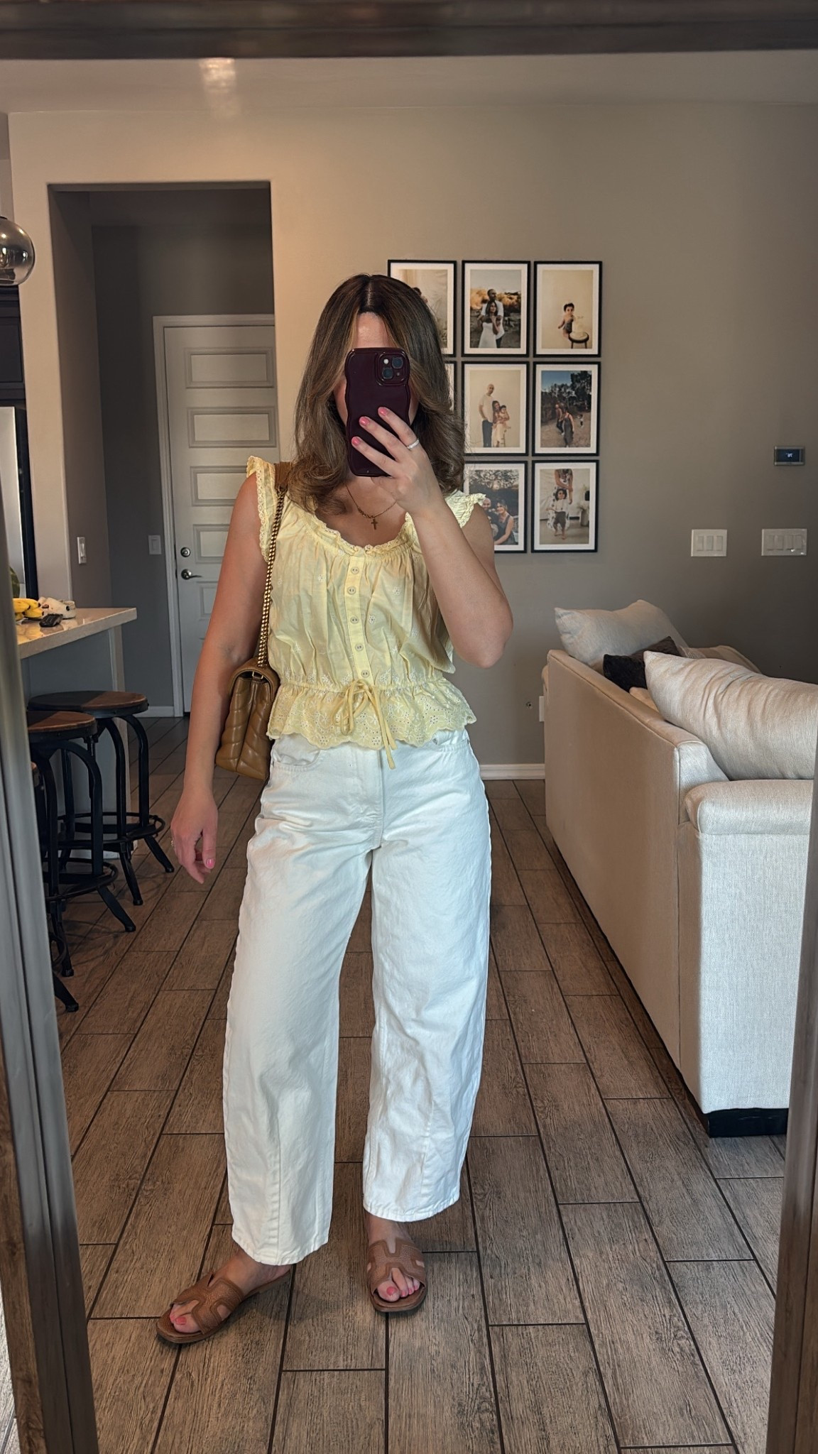 S top & 2 regular jeans  

#targetstyle #momstyle #mytargetstyle #butteryellowtop #whitejeans #summeroutfits #springstyle #momoutfits #styling #affordablestyle #trendystyle #nordstromfinds #sandals #saintlaurentbag #targetfinds 

#LTKSeasonal #LTKmomlife #LTKootd
