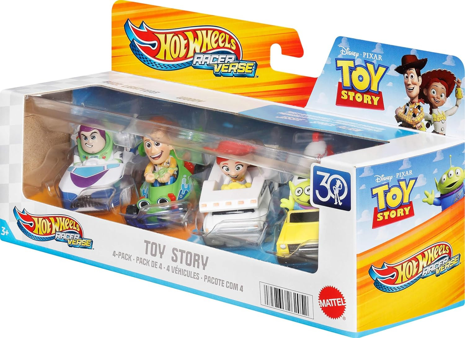 Hot Wheels RacerVerse, Set of 4 Die-Cars 1:64 Scale Toy Cars Optimized for Driving on Tracks with... | Amazon (US)