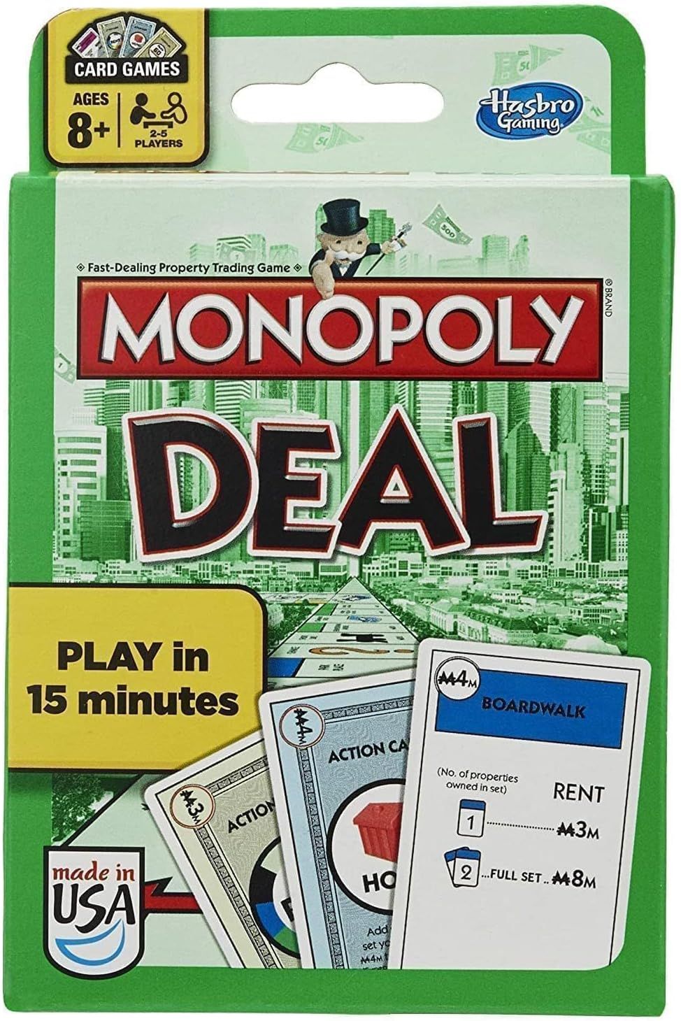 Hasbro Gaming Monopoly Deal Card Game, Quick-Playing Card Game for 2-5 Players, Game for Families... | Amazon (US)