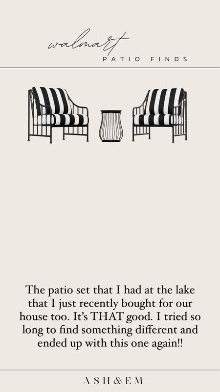 The patio set I have at home and the lake house! It’s so good 

#LTKSeasonal #LTKSwim #LTKHome