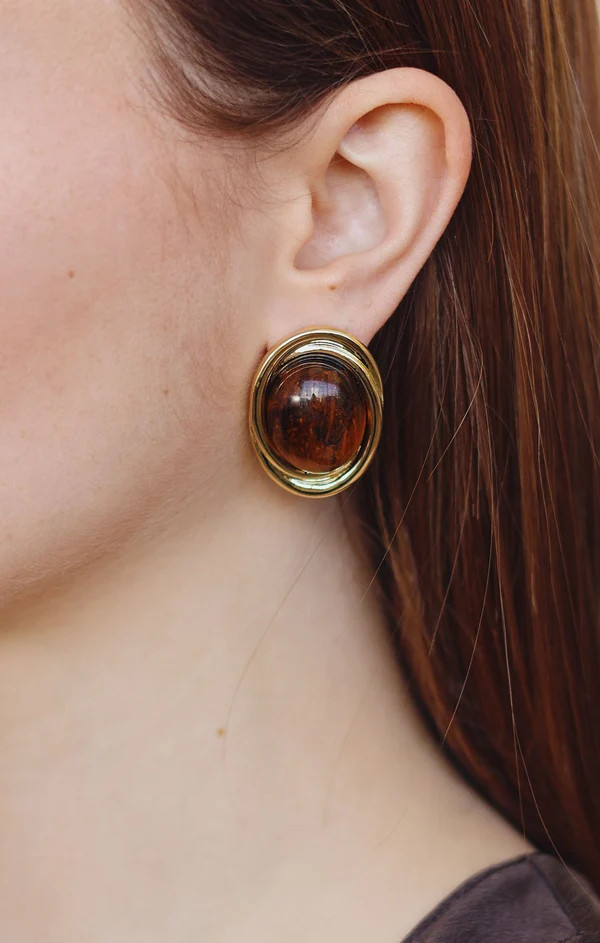 Petit Moments Heirloom Earrings ~ Brown | Show Me Your Mumu