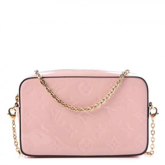 LOUIS VUITTON Vernis Camera Pouch Rose Ballerine | Fashionphile