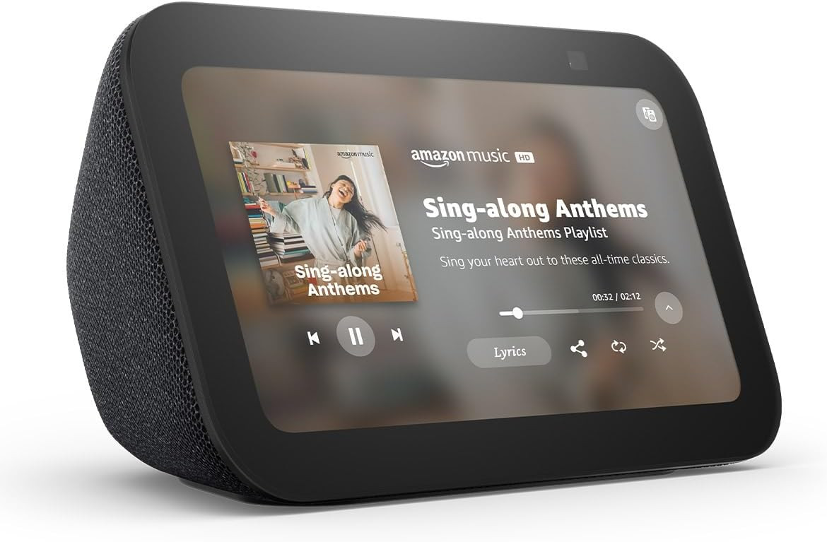 Amazon Echo Show 5 (newest model), Smart display, Designed for Alexa+, 2x the bass and clearer so... | Amazon (US)