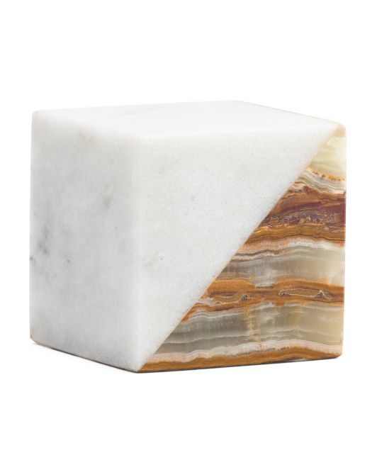 Marble Decorative Cube | TJ Maxx