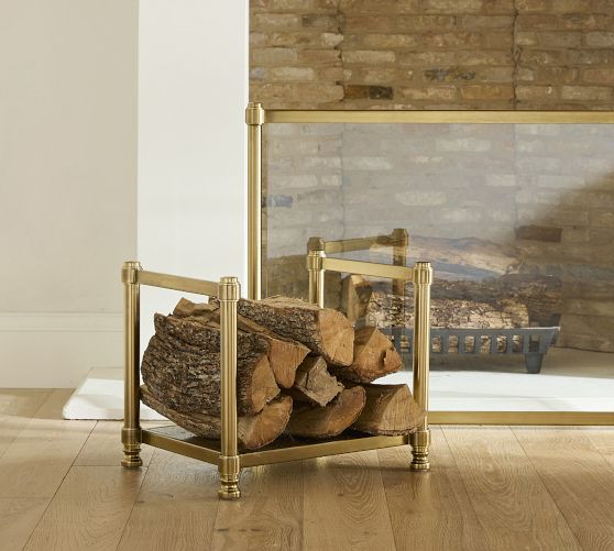 Everson Fireplace Log Holder | Pottery Barn (US)