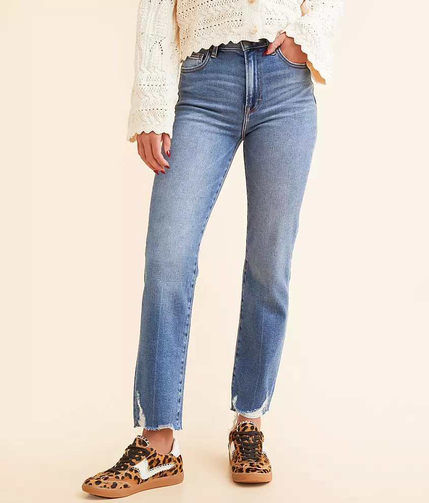 Tracey Cropped Straight Stretch Jean | Buckle