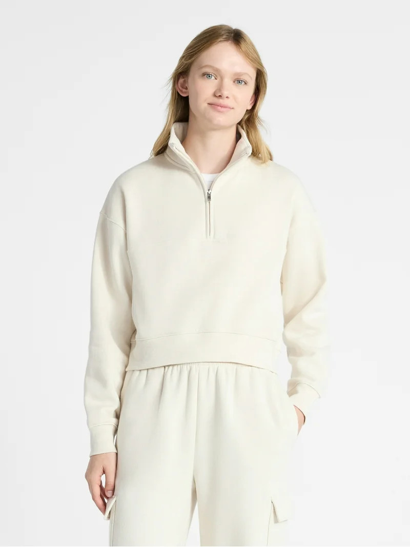 No Boundaries Fleece Half Zip Pullover, Women's | Walmart (US)