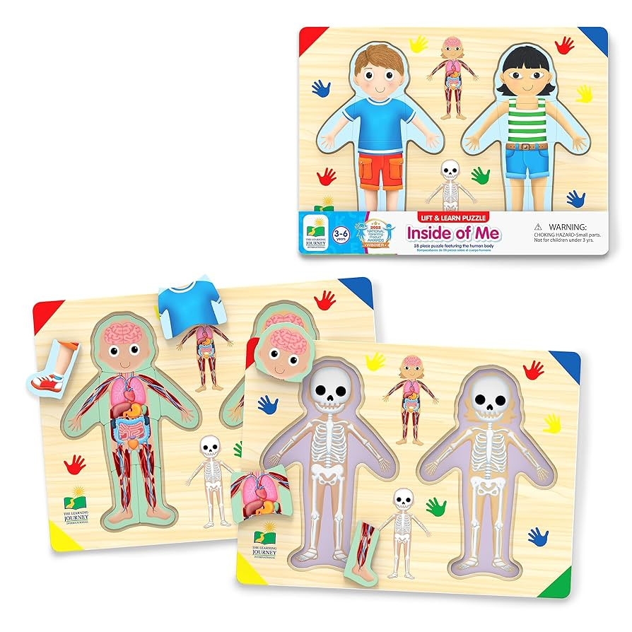 The Learning Journey: Lift & Learn Inside of Me – Human Body Layered 28 Piece Jigsaw Puzzles- M... | Amazon (US)