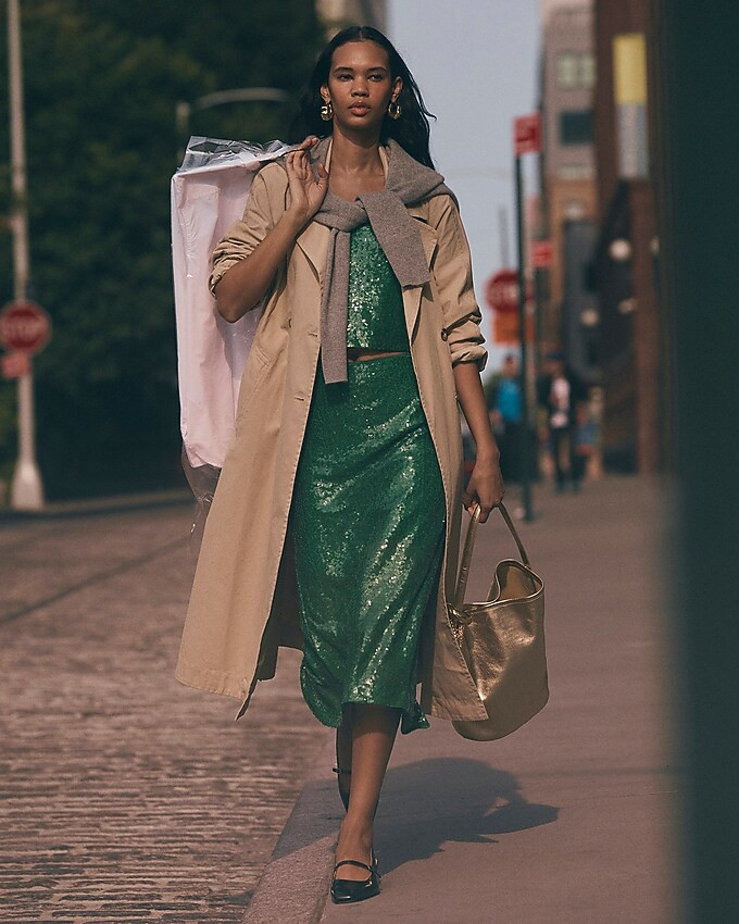 Relaxed heritage trench coat in chino | J. Crew US