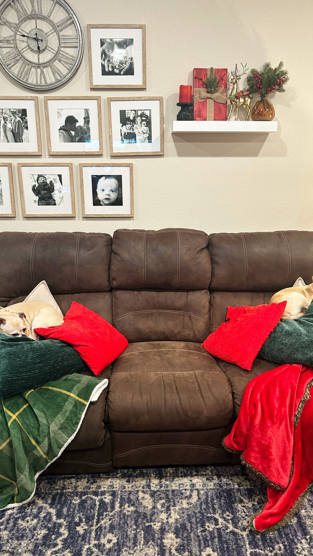 Cozy Traditional Christmas Living Room Decor 🎄

Create a warm, inviting holiday look with cozy traditional Christmas decor in the living room. I styled our sofa with classic red & green pillows and cozy throws for that timeless Christmas feel. Our side tables bring warmth to the space, layered with glowing lamps, led candles and small festive accents. On our floating shelves, I added greenery, candles, and other festive details for a simple but elevated holiday look.

#CozyChristmasHome #TraditionalChristmasDecor #ChristmasLivingRoom #HolidayHomeDecor #ChristmasDecorIdeas #HomeDecorInspo #CozyHomeStyle #ClassicChristmas #HolidayHomeVibes #ChristmasShelfDecor #HomeByDelaney #AmazonHomeFinds #HolidayDecorInspo

#LTKHome #LTKHoliday #LTKSeasonal