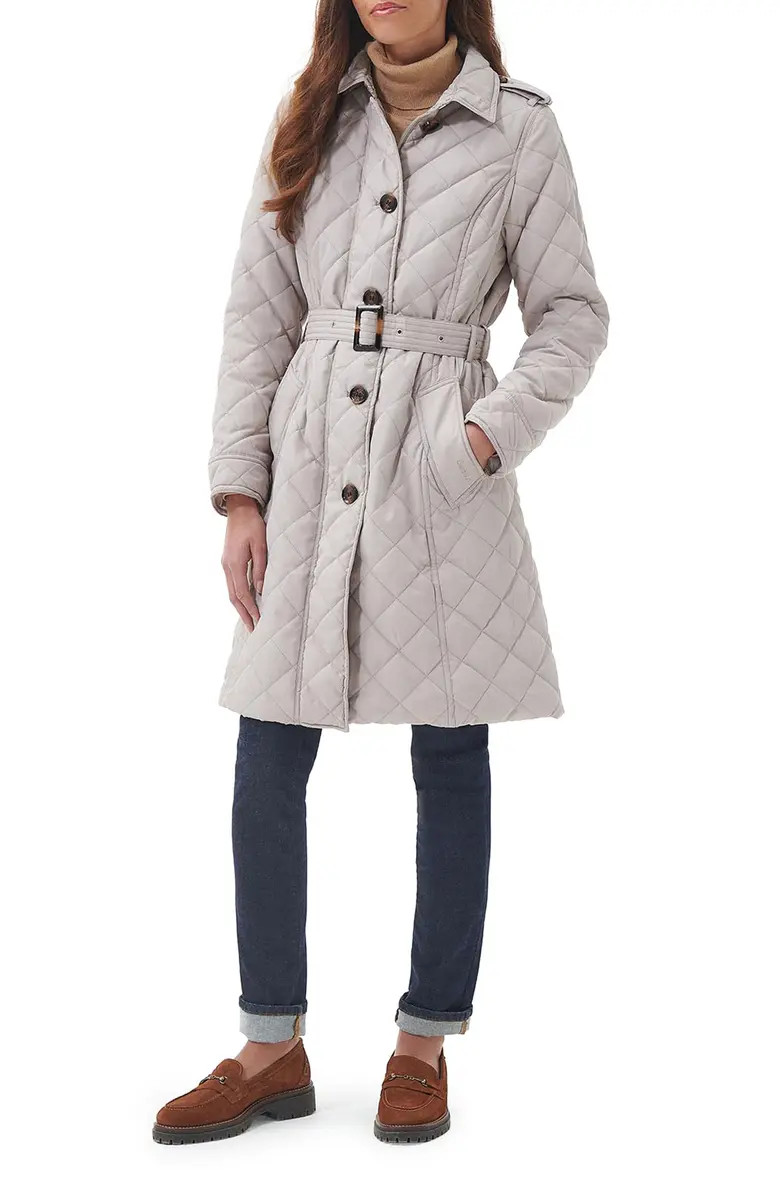 Rosalind Quilted Belted Trench CoatBARBOUR | Nordstrom
