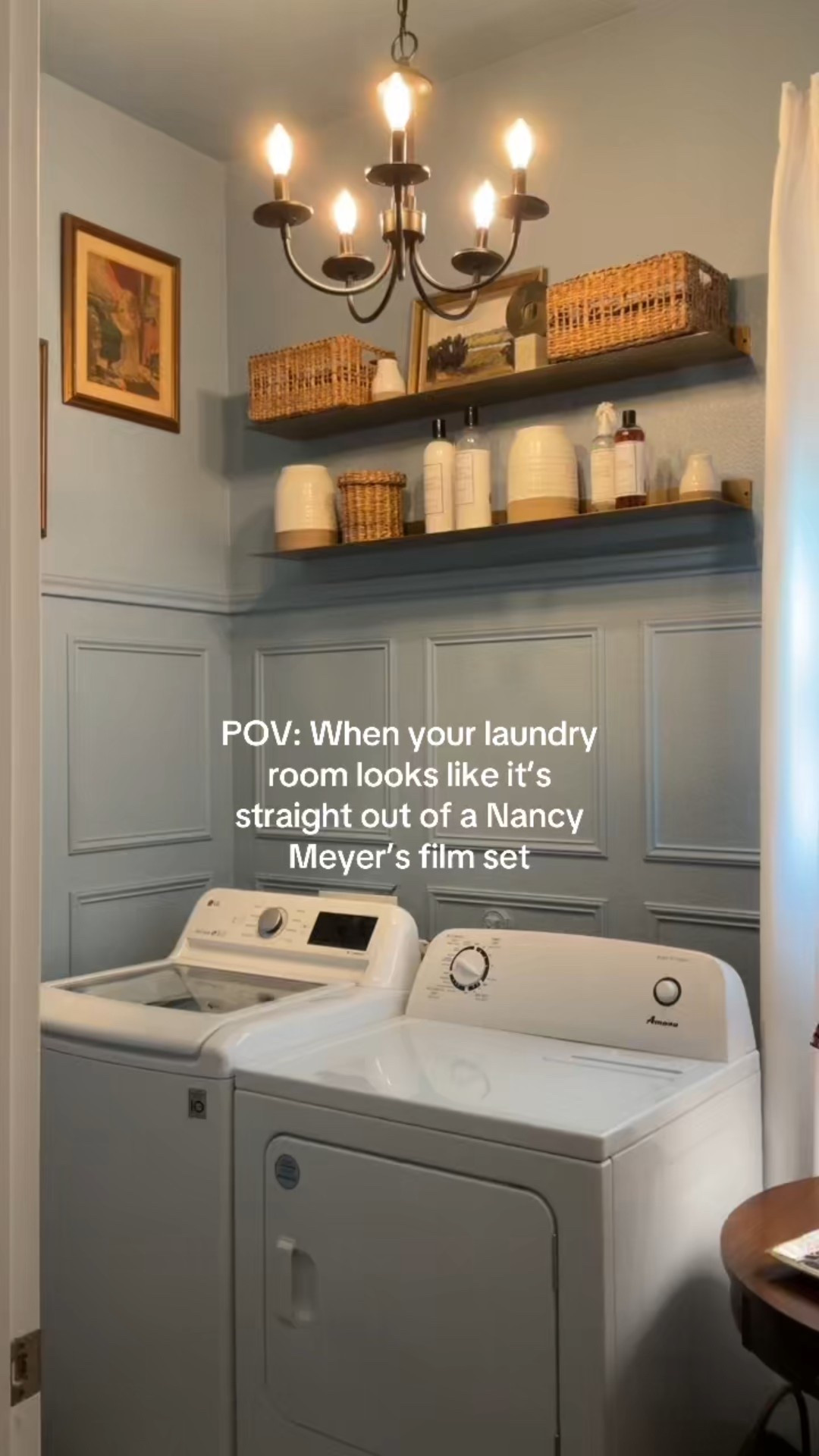 Laundry room, laundry room makeover

#grandmillennialhome #nancymeyers #nancymeyersaesthetic #inagarten #livingroomdecor #livingroominspo #grandmillenial #interiordesign #interiordesigner #remoteinteriordesigner 