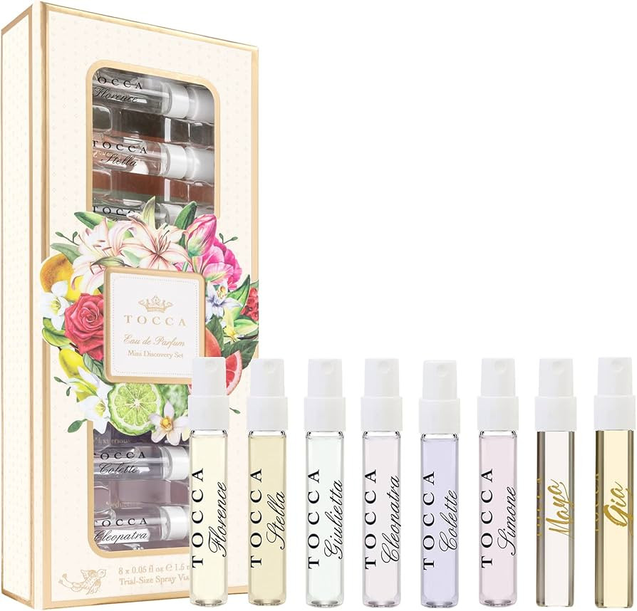Tocca Eau de Parfum Mini Discovery Set - 8 Trial Size Women's Perfumes (1.5ml each), Discover You... | Amazon (US)