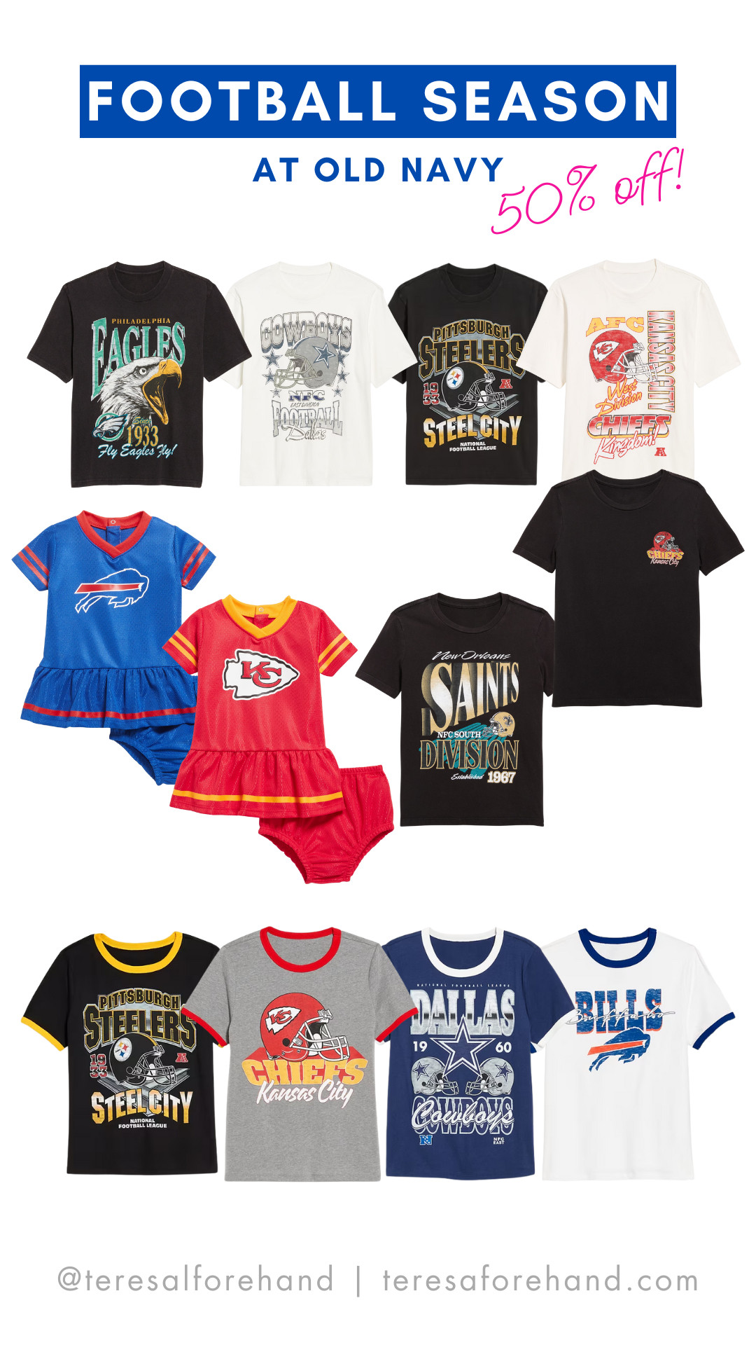 Happy start to the NFL season - TODAY ONLY - 50% off Old Navy NFL!! 

 #LTKSeasonal #LTKSaleAlert #LTKFamily